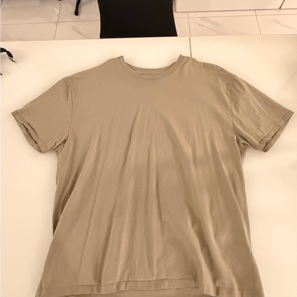 Fear of God Essentials Men's Short Sleeve Tee in Taupe - Picture 6 of 6